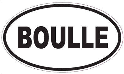 BOULLE - Oval Sticker