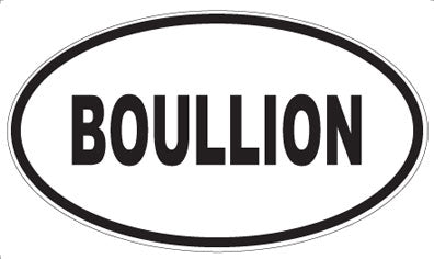 BOULLION - Oval Magnet