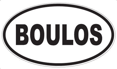 BOULOS - Oval Magnet
