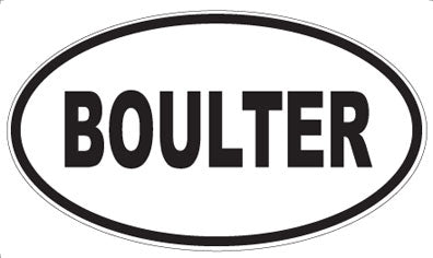 BOULTER - Oval Magnet