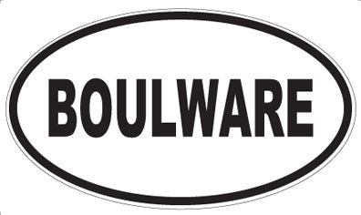 BOULWARE - Oval Magnet