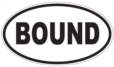 BOUND - Oval Sticker