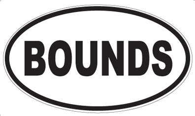 BOUNDS - Oval Magnet
