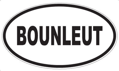 BOUNLEUT - Oval Magnet