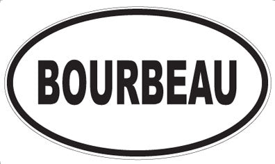 BOURBEAU - Oval Magnet