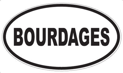 BOURDAGES - Oval Magnet