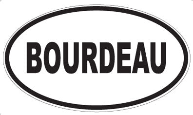 BOURDEAU - Oval Magnet