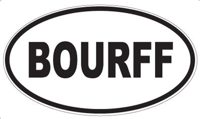 BOURFF - Oval Magnet