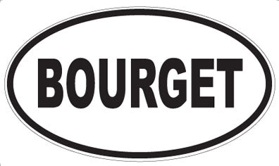 BOURGET - Oval Magnet