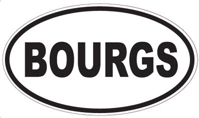 BOURGS - Oval Sticker