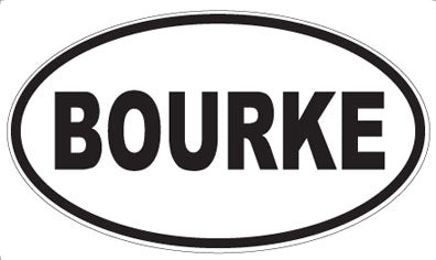 BOURKE - Oval Magnet