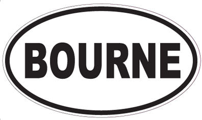 BOURNE - Oval Sticker
