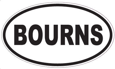 BOURNS - Oval Sticker