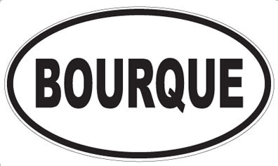 BOURQUE - Oval Magnet