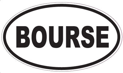 BOURSE - Oval Sticker