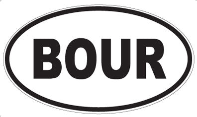 BOUR - Oval Magnet