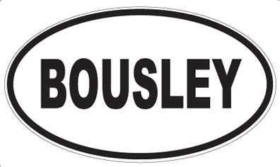 BOUSLEY - Oval Magnet