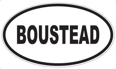 BOUSTEAD - Oval Magnet