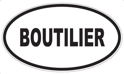 BOUTILIER - Oval Magnet