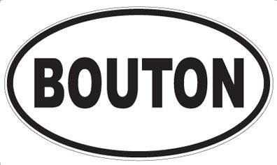 BOUTON - Oval Magnet