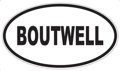 BOUTWELL - Oval Magnet