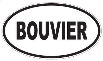 BOUVIER - Oval Magnet