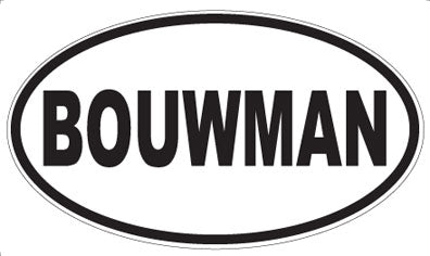 BOUWMAN - Oval Magnet