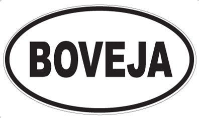BOVEJA - Oval Magnet