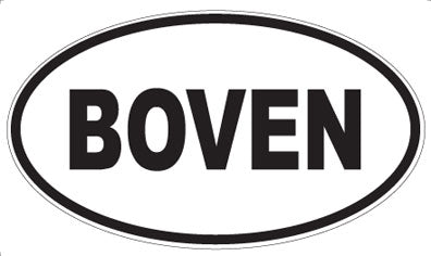 BOVEN - Oval Magnet