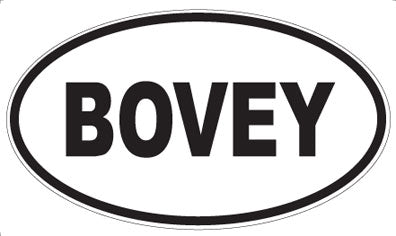 BOVEY - Oval Magnet