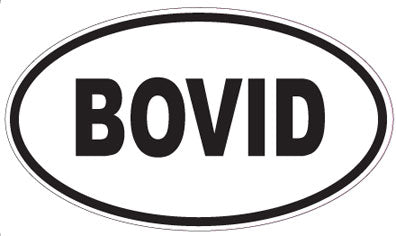BOVID - Oval Sticker