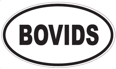 BOVIDS - Oval Sticker