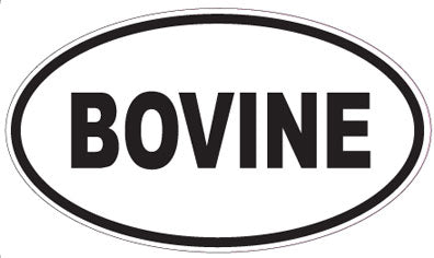 BOVINE - Oval Sticker