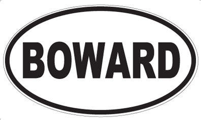 BOWARD - Oval Magnet