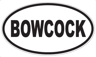 BOWCOCK - Oval Magnet