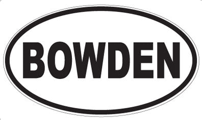BOWDEN - Oval Magnet