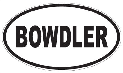 BOWDLER - Oval Magnet