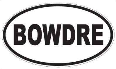 BOWDRE - Oval Magnet