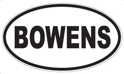 BOWENS - Oval Magnet