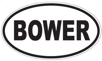 BOWER - Oval Sticker