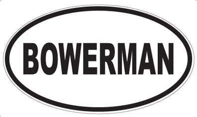 BOWERMAN - Oval Magnet