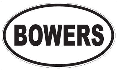 BOWERS - Oval Magnet