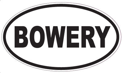 BOWERY - Oval Sticker