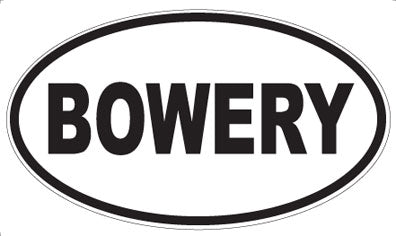 BOWERY - Oval Magnet