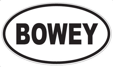 BOWEY - Oval Magnet