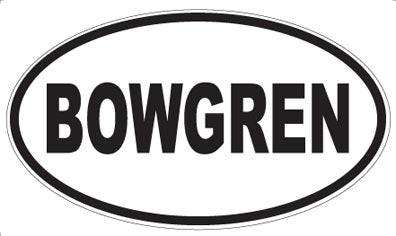 BOWGREN - Oval Magnet