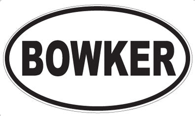 BOWKER - Oval Magnet