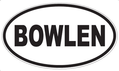 BOWLEN - Oval Magnet