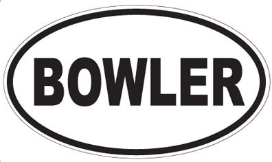 BOWLER - Oval Sticker