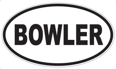BOWLER - Oval Magnet
